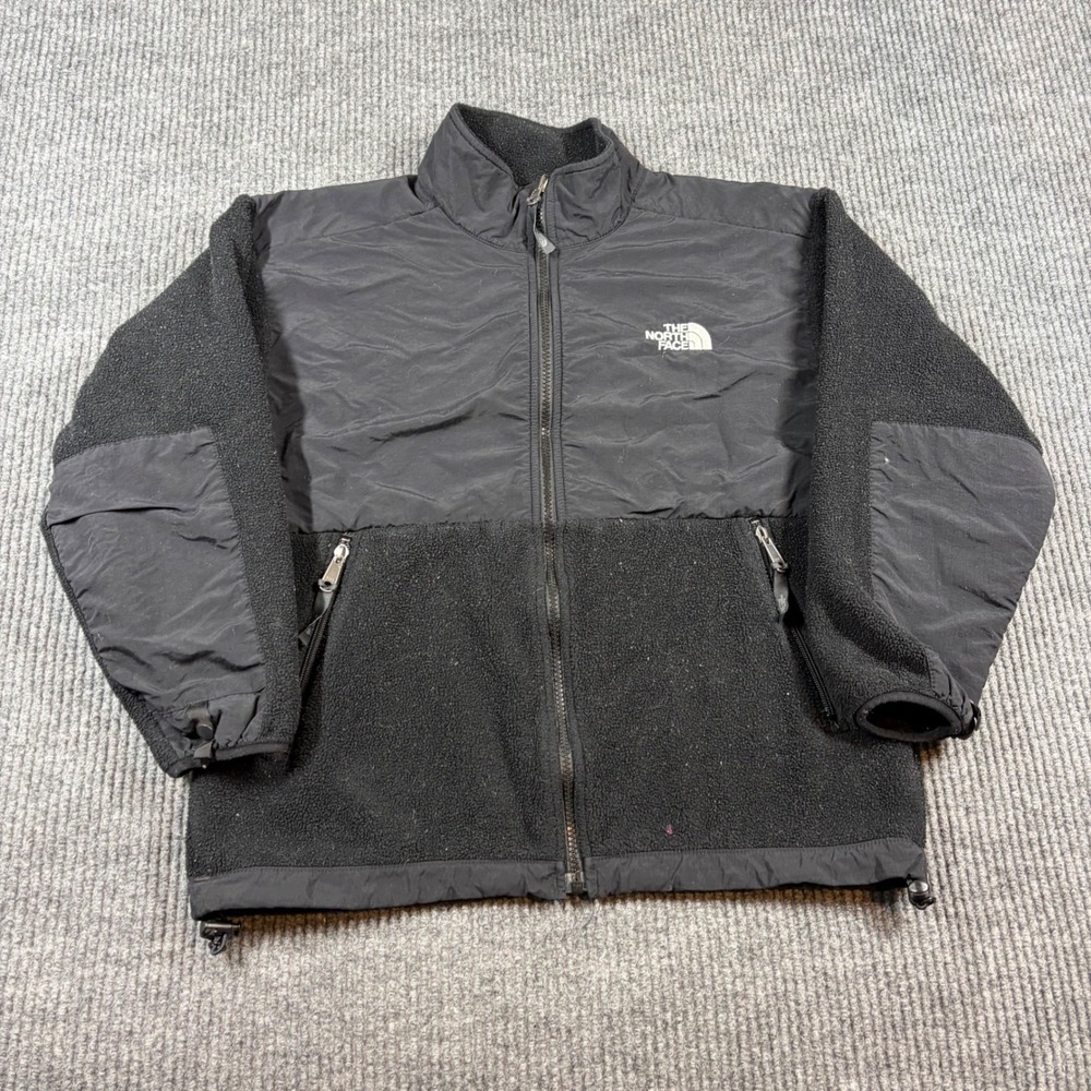 The North Face‎ Jacket Kids L Denali Fleece Black Full Zip Gorpcore Outdoors